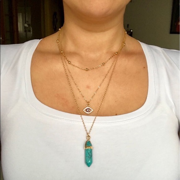 Jewelry - Layered  💎 Natural Stone Necklace